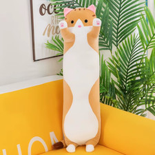 Cute Cat Plush Toy Long Pink