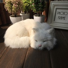 Realistic Sleeping Cat Plush