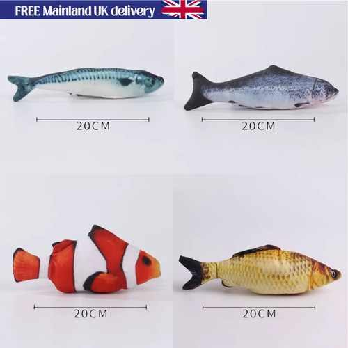 Fish cat toy - -,
