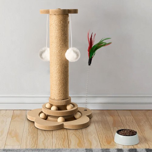 Tall cat scratcher post - post, with
