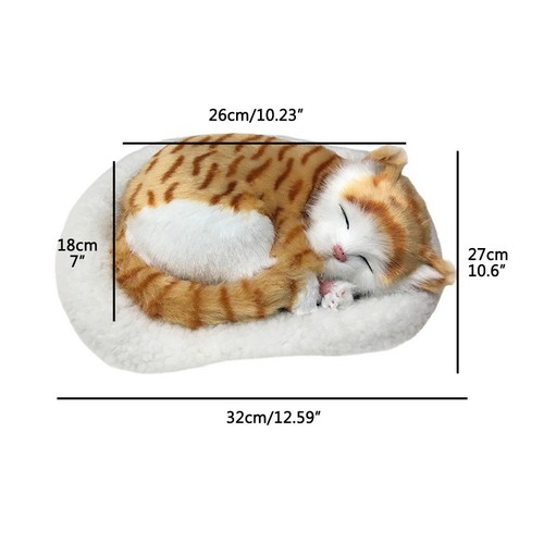 Realistic sleeping cat toy - sleeping,