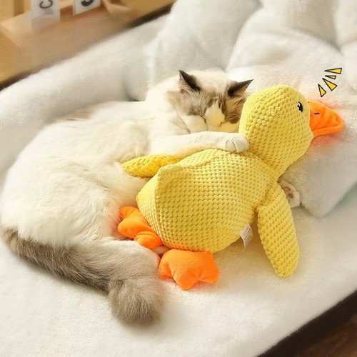Plush companion sleeping duck - companion,
