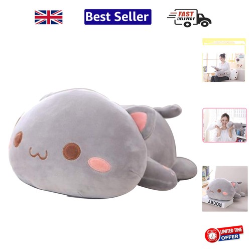 Cute gray cat - pillow,