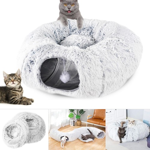 Cat tunnel collapsible pet - tunnel,
