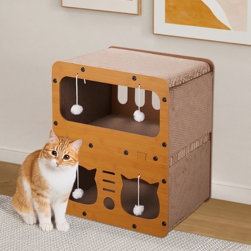 Cat bed house - cat, scratcher