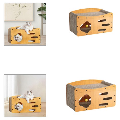 Cat scratcher house kitten toy - house,