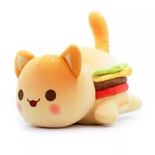 Cute Hamburger Cat Plush Toy