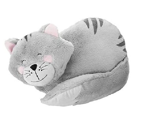 Avon plush grey sleeping cat - avon,