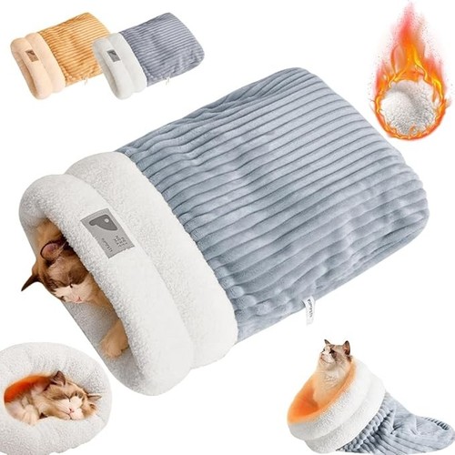 Cat sleeping bag snuggle - cat,