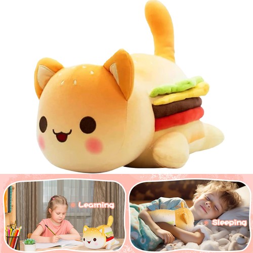Cute hamburger cat plush toy - cat,