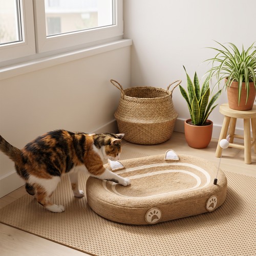 Xlarge cat scratching mat pad - cat,