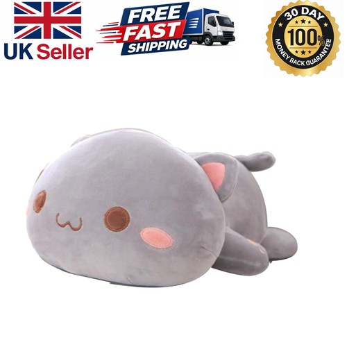 Cute gray stuffed - 12", cat