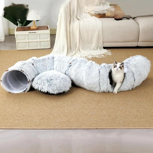 Cat tunnel collapsible pet - tunnel,