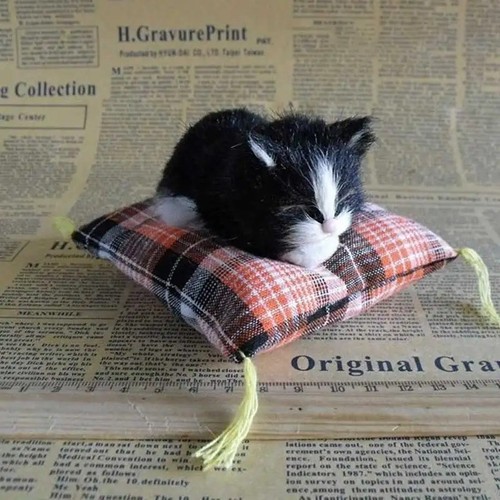 Cute sleeping cat plush - sleeping,