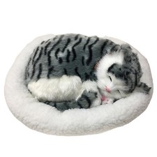 .Realistic Sleeping Cat Toy