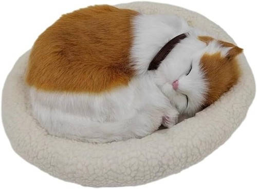 Realistic sleeping cat toy - sleeping,