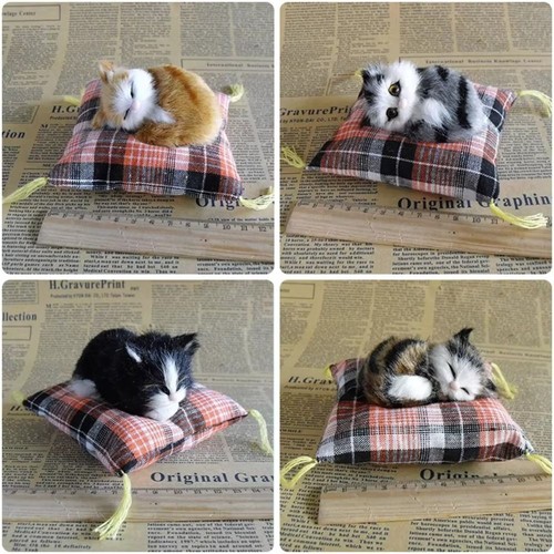 Lifelike sleeping cats - sleeping, toy