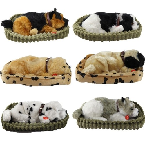 Dog sleeping toy realistic - sleeping,