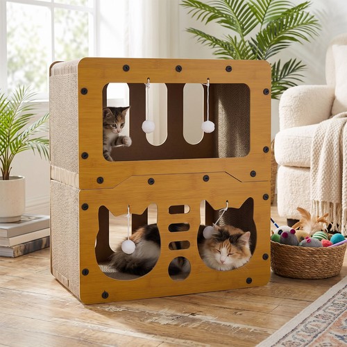 Cat play house - cat, scratcher