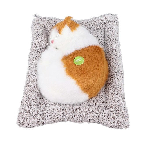 Sleeping simulated cat - sleeping,